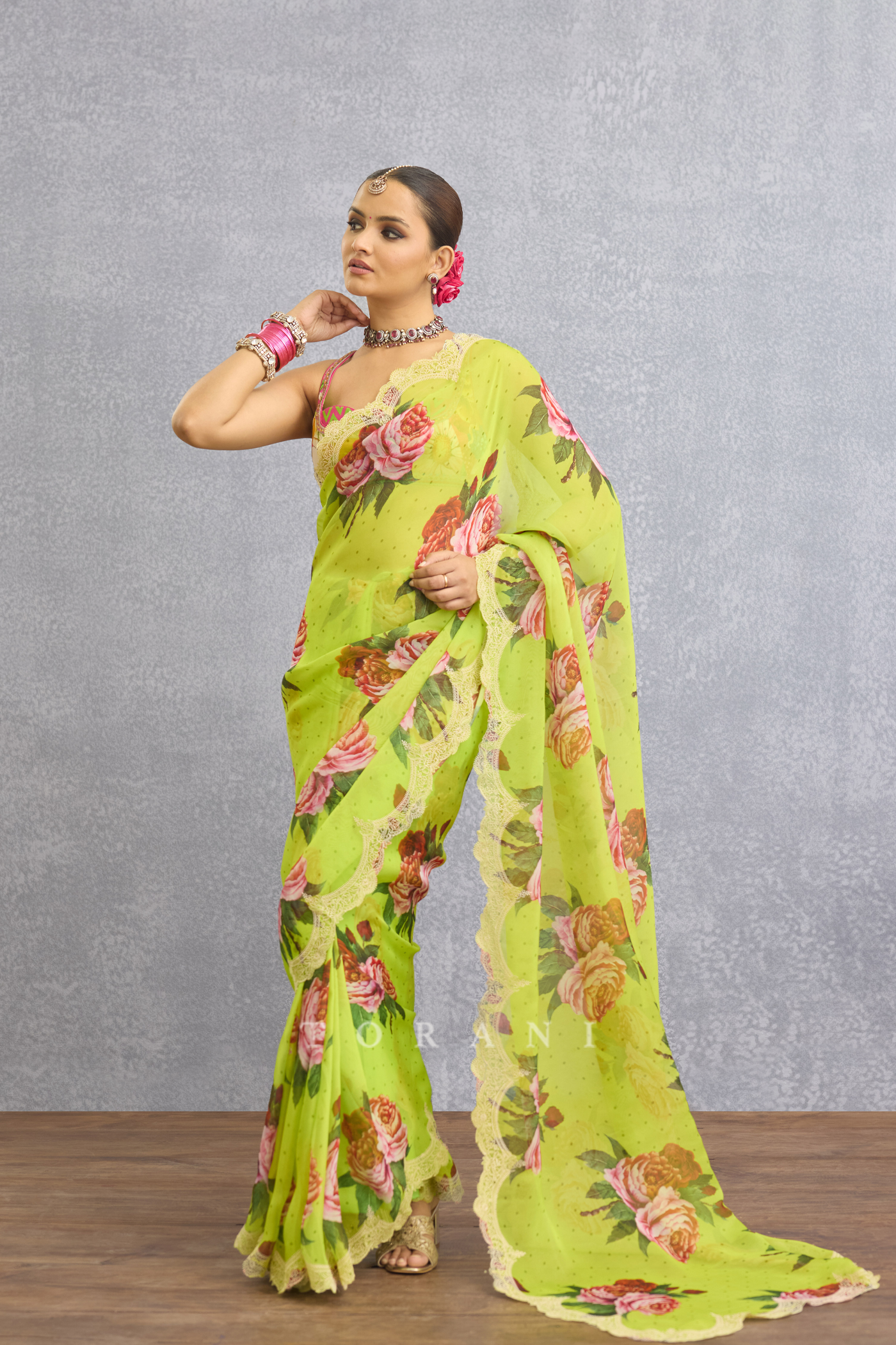 Angoori Rupal Saree