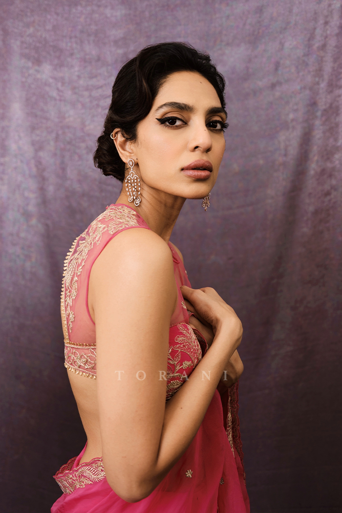 Sobhita Dhulipala in Our Rani Damini Saree Set