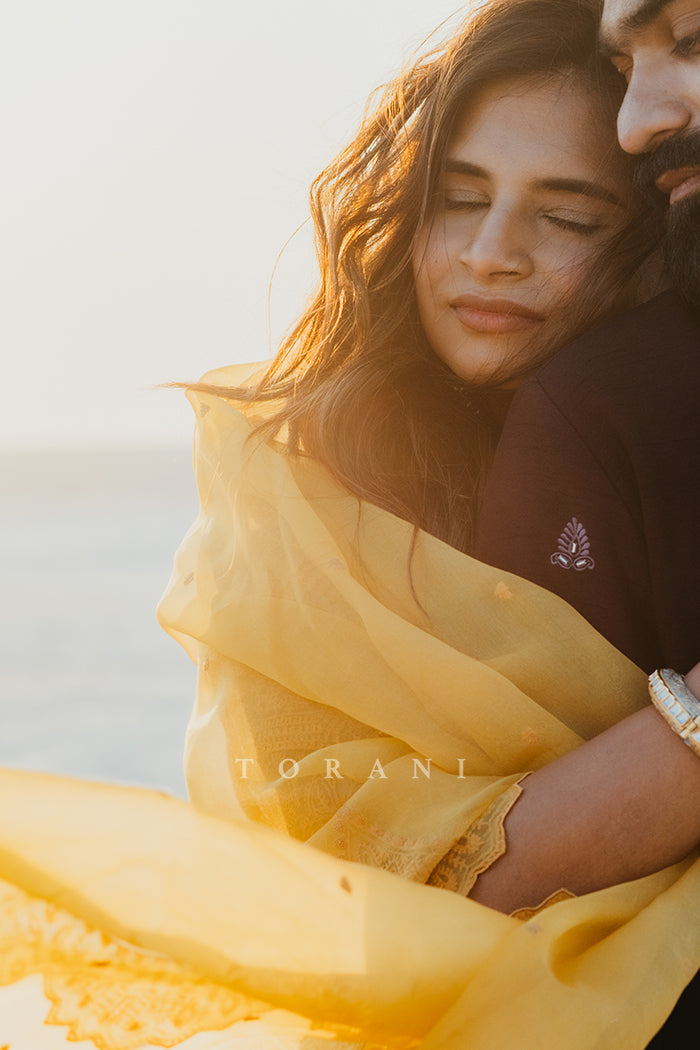 Pranchi Sanghavi in our Sunehra Advaita Lehenga Set