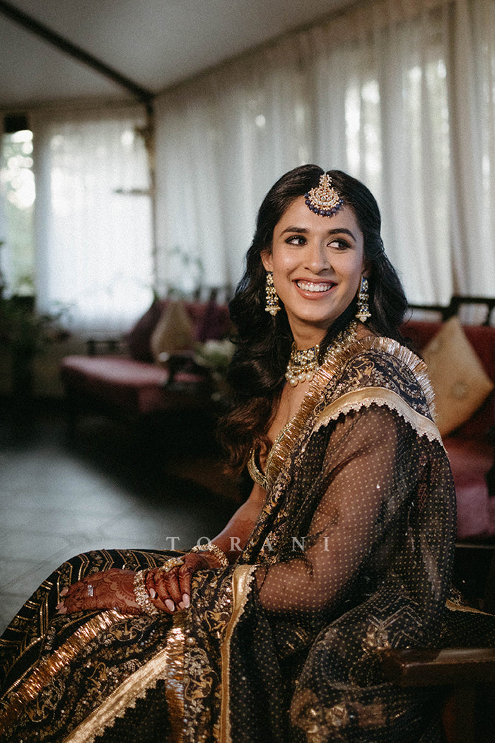Trisha Tejani in our Custom Hayat Yasmine Lehenga Set