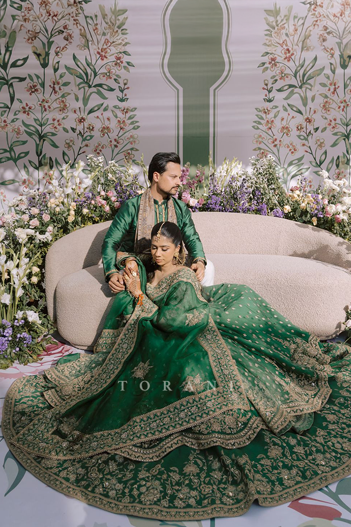 Anubha Singh In Our Custom Mayuri Raazi Anarkali Set