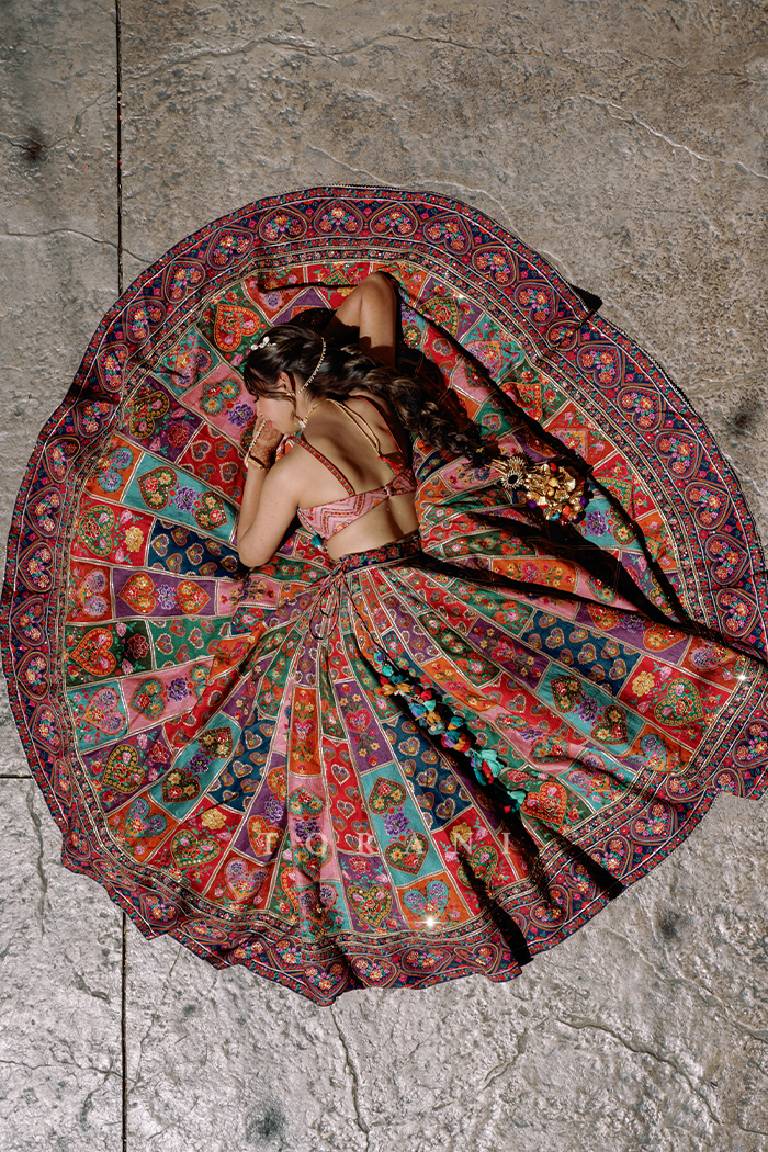 Aishwarya Lande in our Custom Dil Rang Nalini Lehenga Set