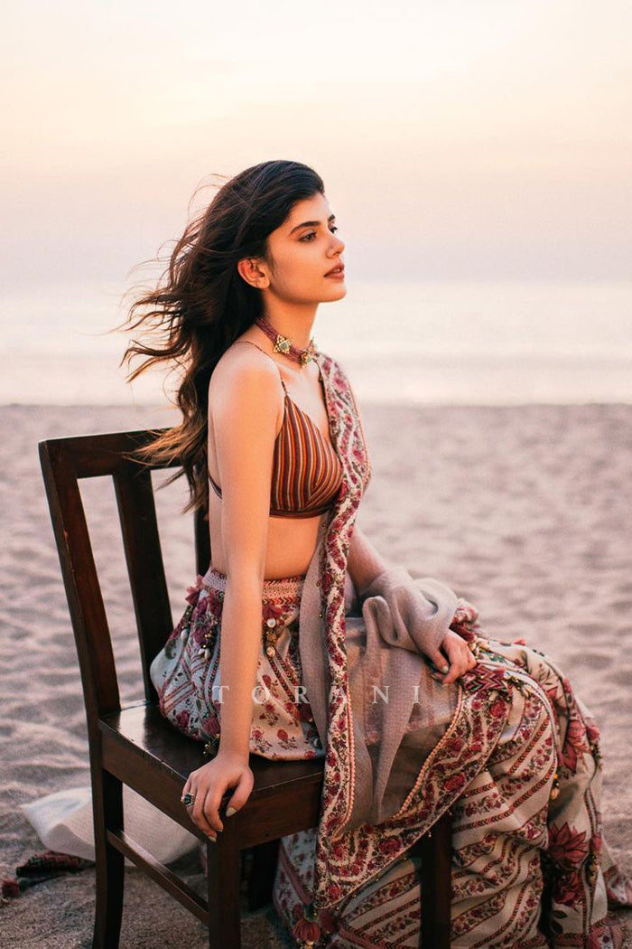 Sanjana Sanghi In Our Jaituni Waheeda Lehenga Set
