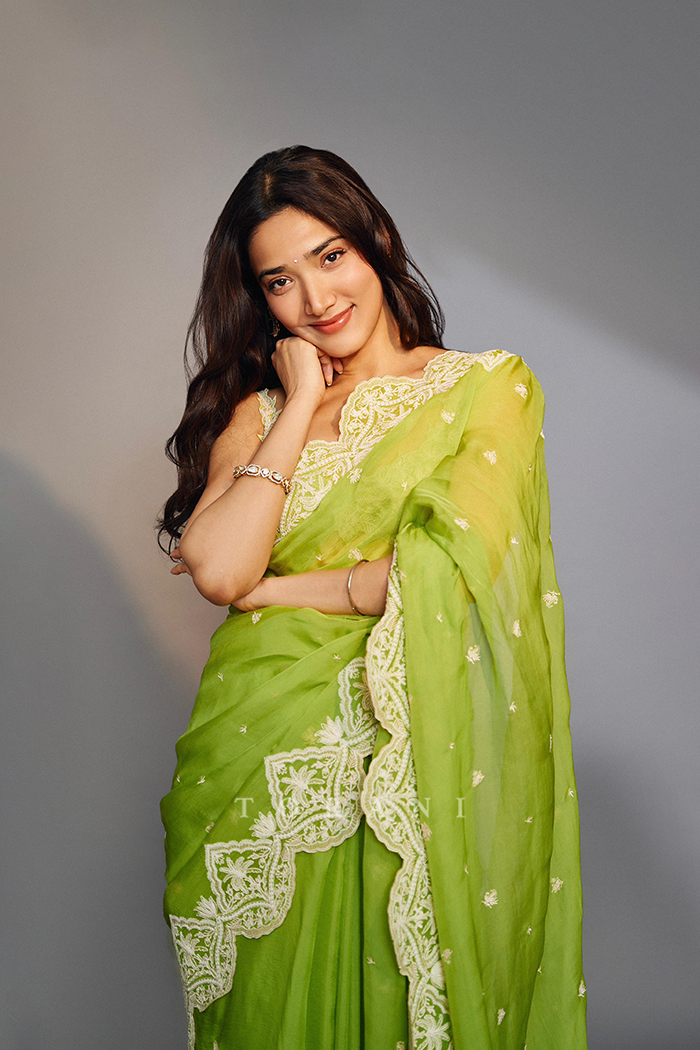 Medha Shankr in our Angoori Nitya Ziya Saree Set