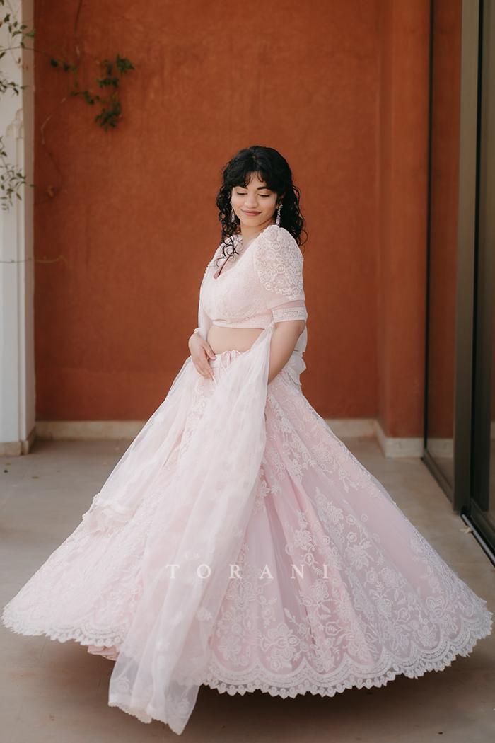Nuzhat Nasreen in our Swetah Hansini Lehenga Set