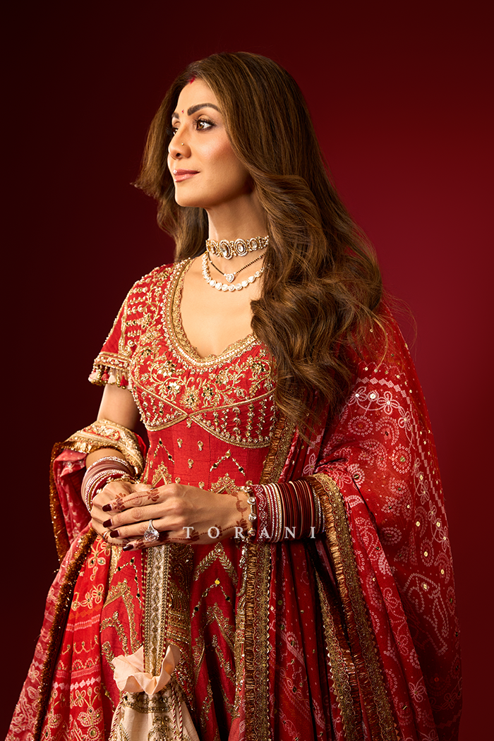 Shilpa Shetty in our Zehra Mahtabe Fareedan Gharara Set