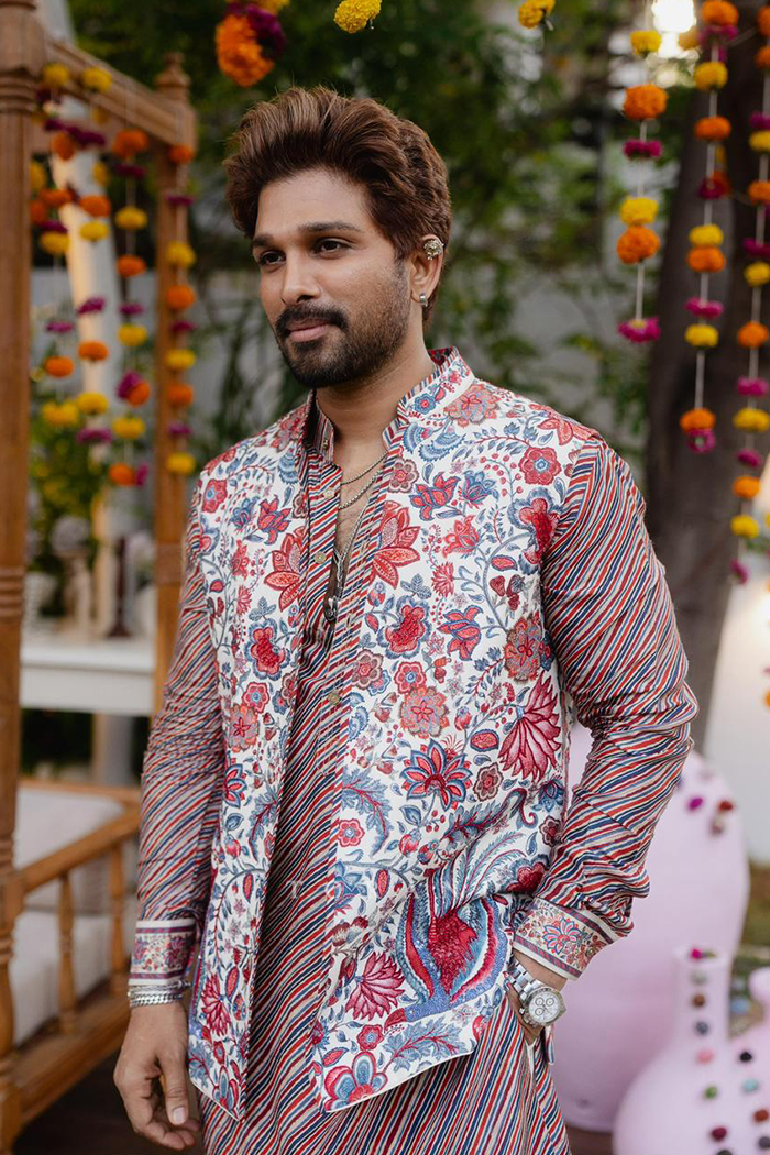 Allu Arjun in our Coromandel Vibhav Bandi Set