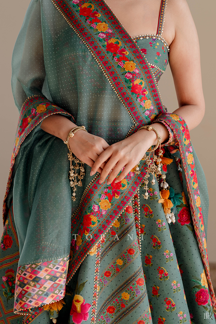 Rashika Gosain in our Dil Nawaz Zarqa Lehenga Set