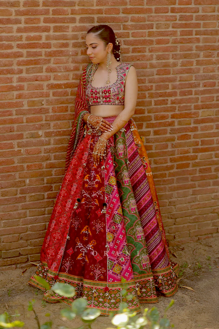 Saima Malhotra in our Rangili Meenakshi Lehenga Set
