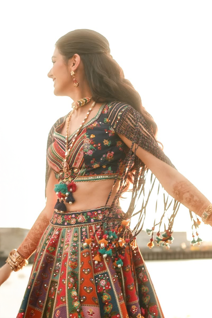 Simran Jago in our Dil-Rang Jharonka Jayera Lehenga Set