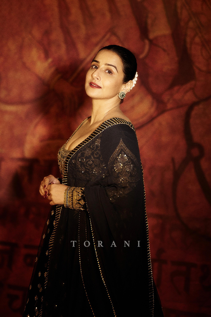 Vidya Balan in our Bhadra Raazi Anarkali Set