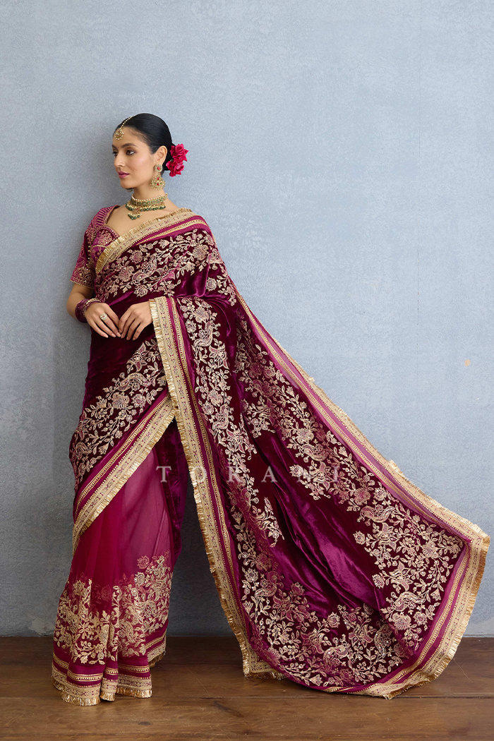 Shehtooti Makhmal Yashoda Saree