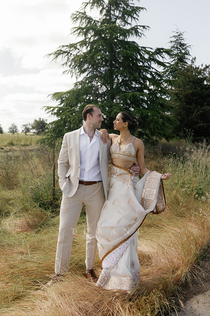 Sareena Merchant In Our Gul-Bano Amruta Idika Saree Set