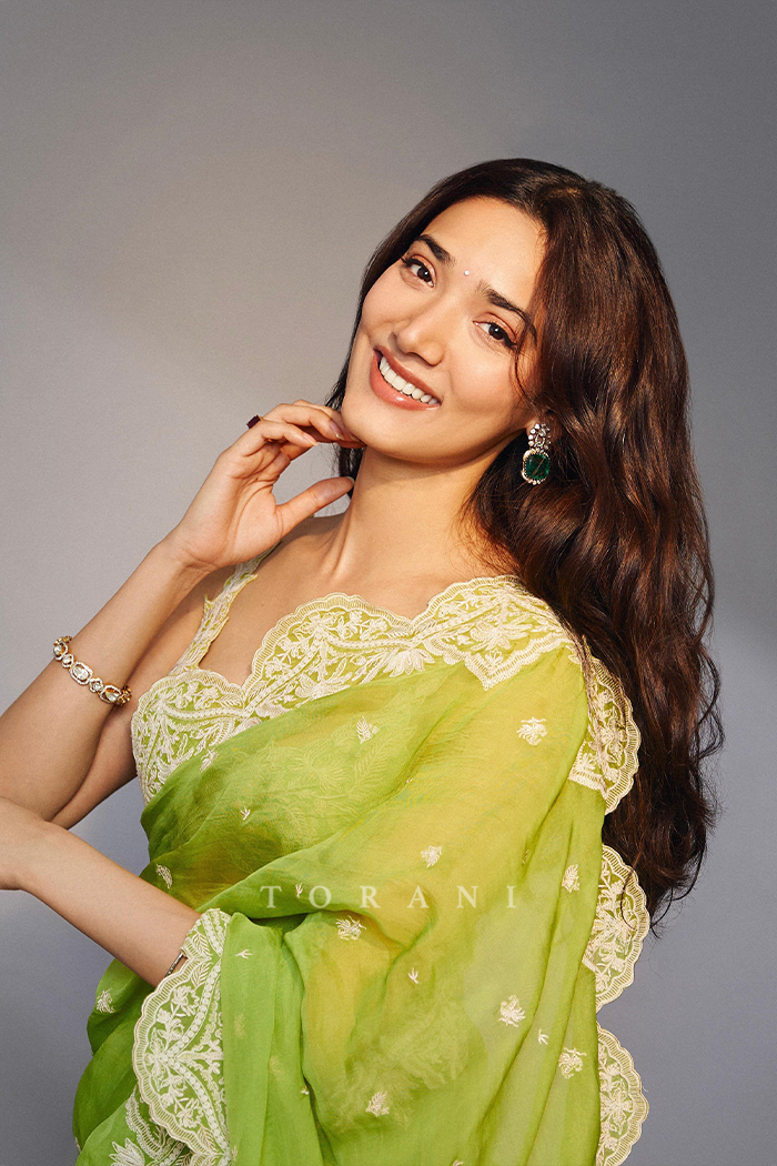 Medha Shankr in our Angoori Nitya Ziya Saree Set