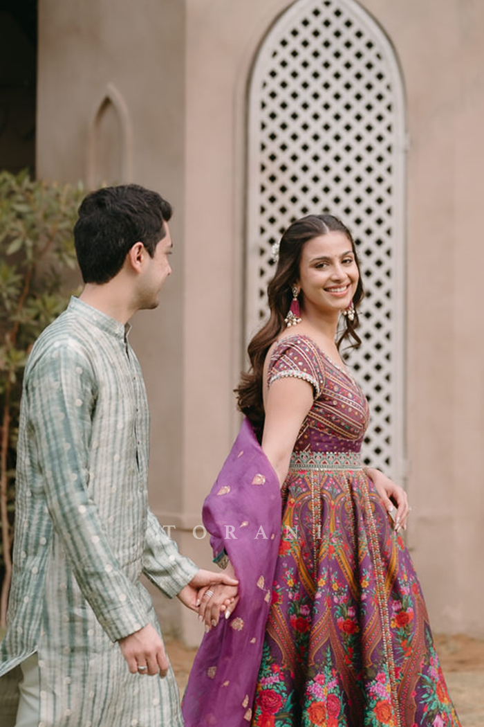 Krisha Bapna in our Dil Kusha Zaiba Anarkali Set