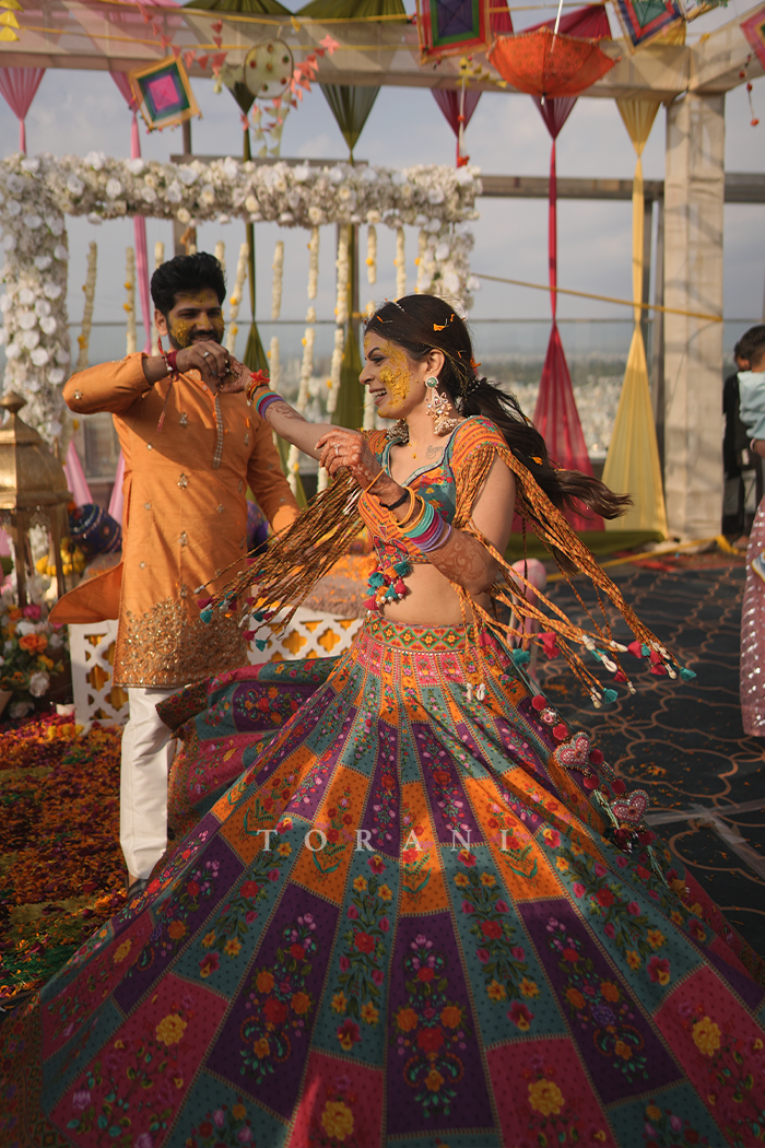 Surbhi Mehta in our Dil Rang Jayera Lehenga Set