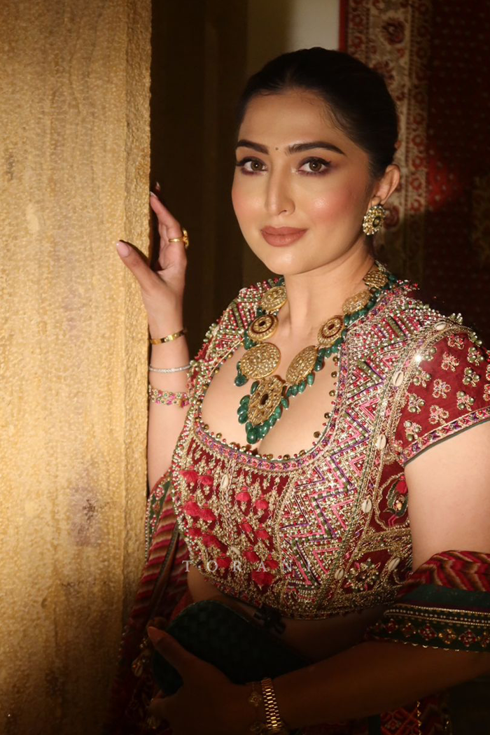 Janki Patel In Our Rangili Meenakshi Lehenga Set