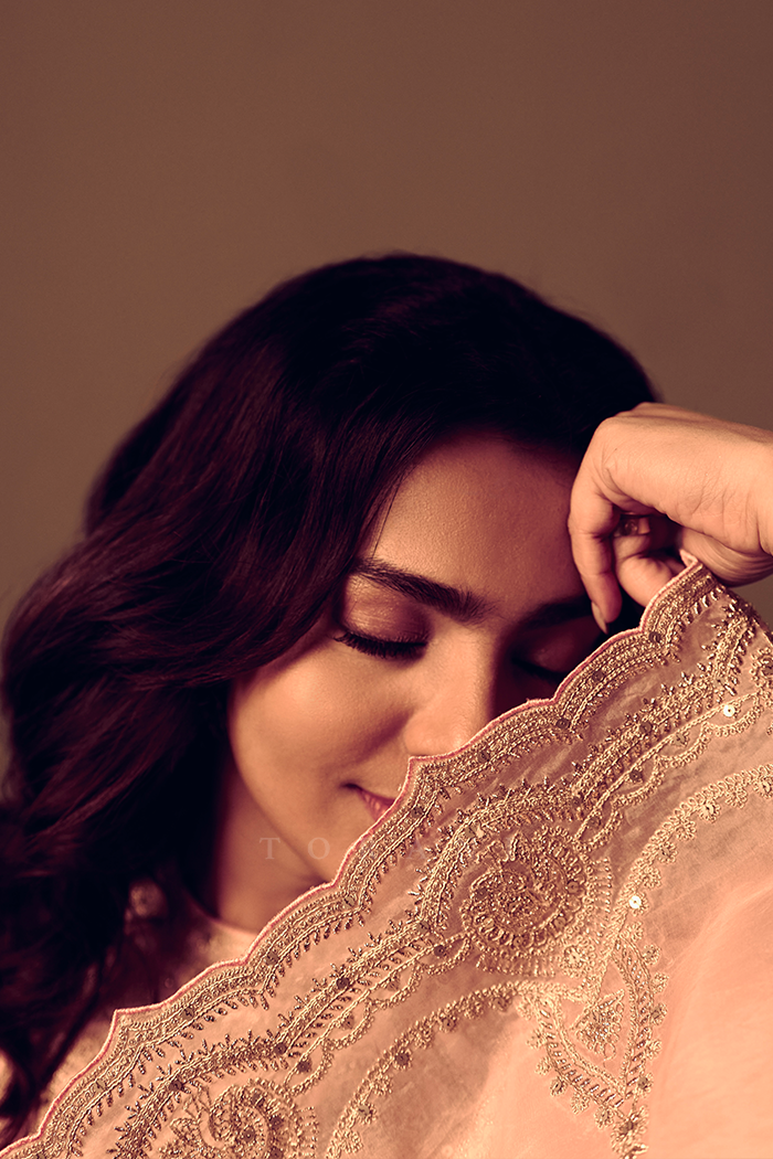 Parvathy Thiruvothu in our Gul-Mohar Urvi Kurta Set