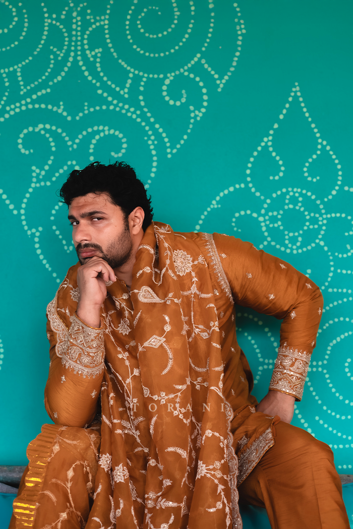 Prakhar Gupta in our Mehre Qayam Kurta Set