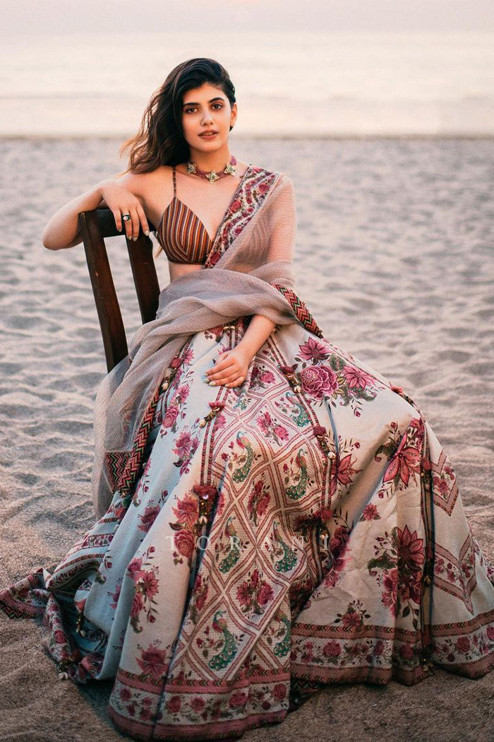 Sanjana Sanghi In Our Jaituni Waheeda Lehenga Set