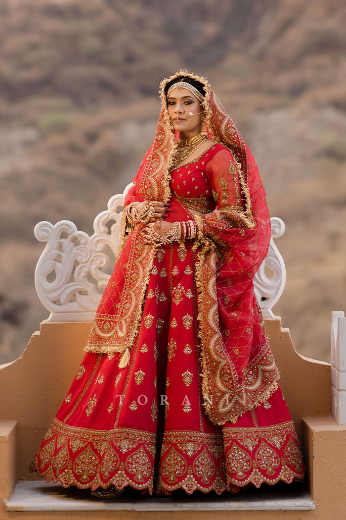 Nikita gadhavi in our Shamse Reia Mariam Lehenga set