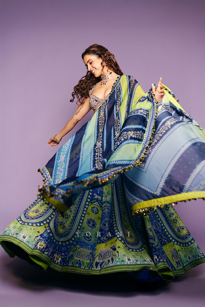 Sanya Malhotra in Our Custom Varnaabha Ranjini Lehenga Set