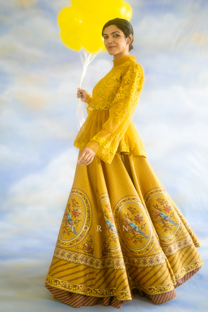 Shriya Pilgaonkar In Our Sunehra Poulami Lehenga Set