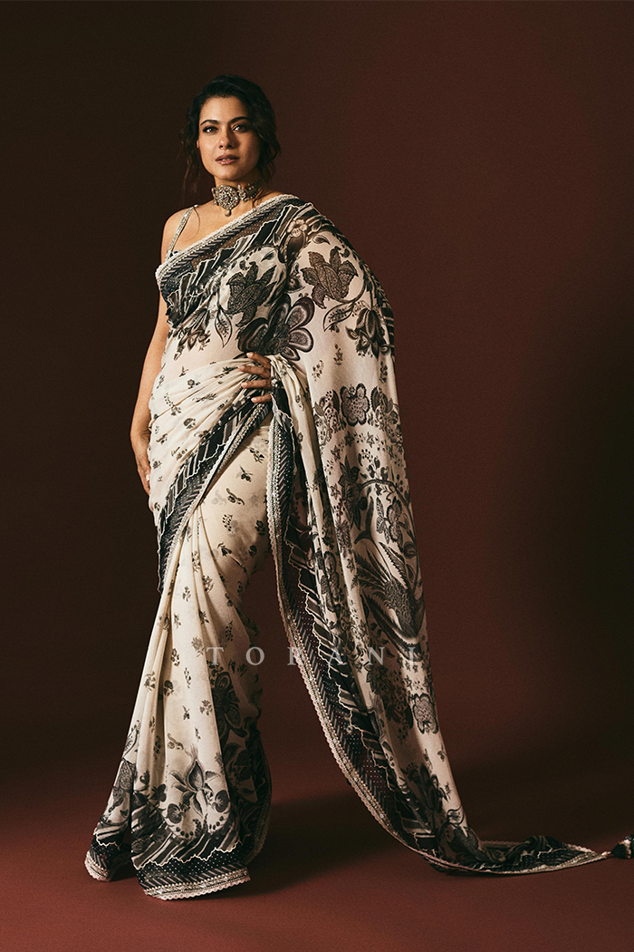 Kajol Devgan in our Kalamkari Pravya Imara Saree Set