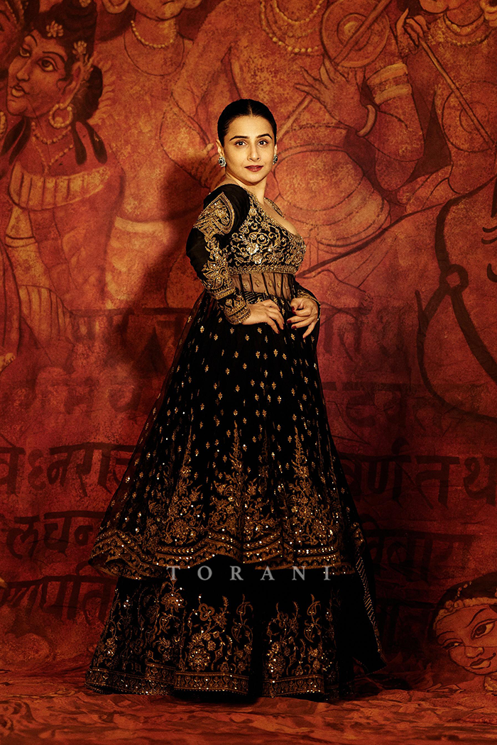 Vidya Balan in our Bhadra Raazi Anarkali Set
