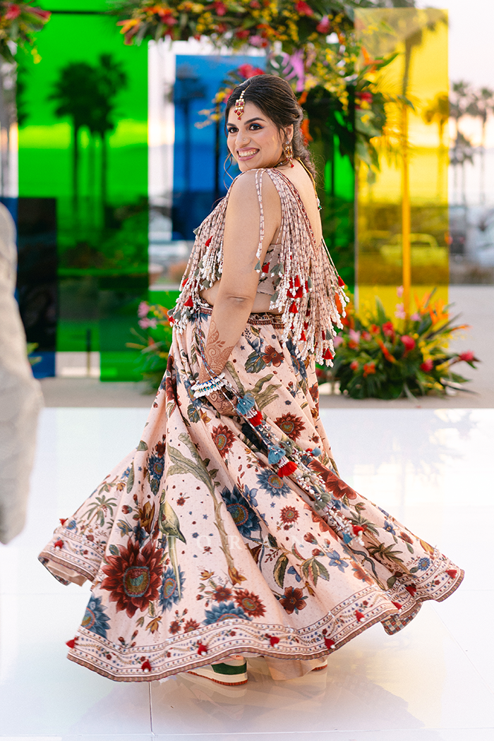 Anushka Pushpala In Our Badami Guncha Latkan Lehenga Set