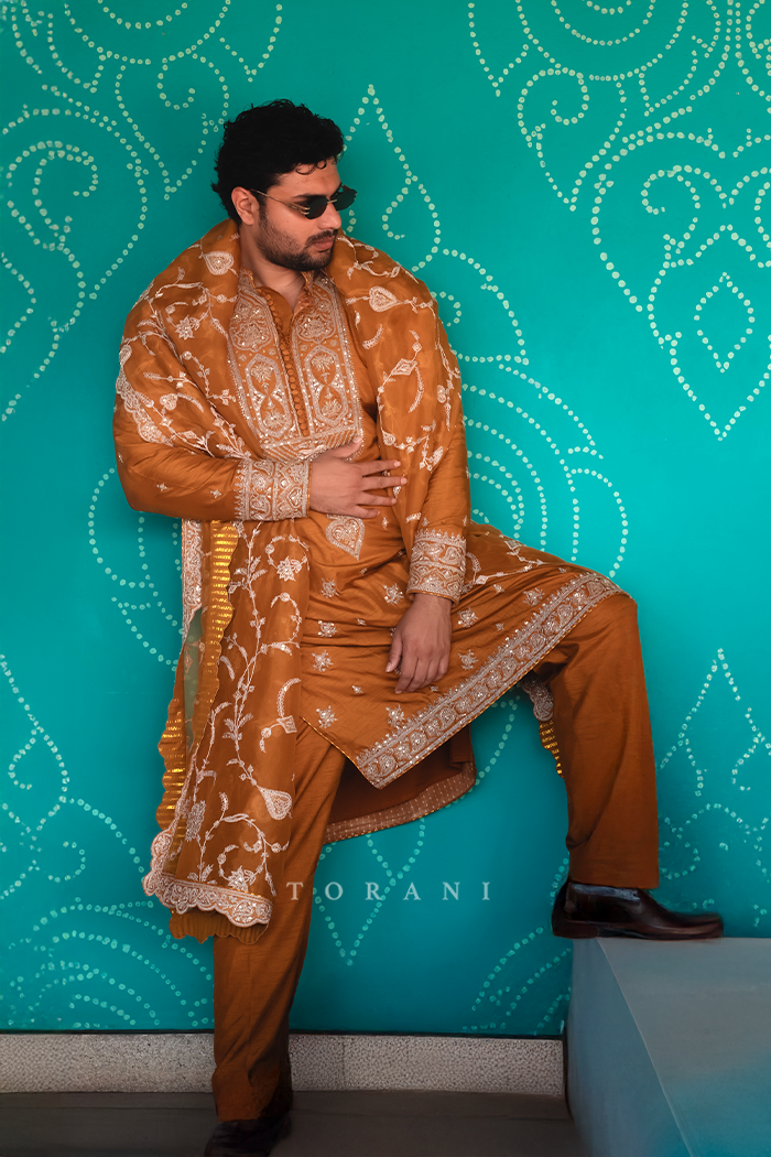 Prakhar Gupta in our Mehre Qayam Kurta Set