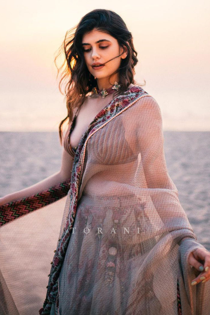 Sanjana Sanghi In Our Jaituni Waheeda Lehenga Set