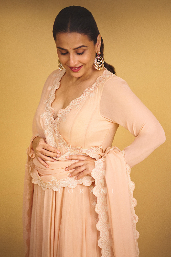 Vidya Balan in our Gul-Mohar Prisha Anarkali Set