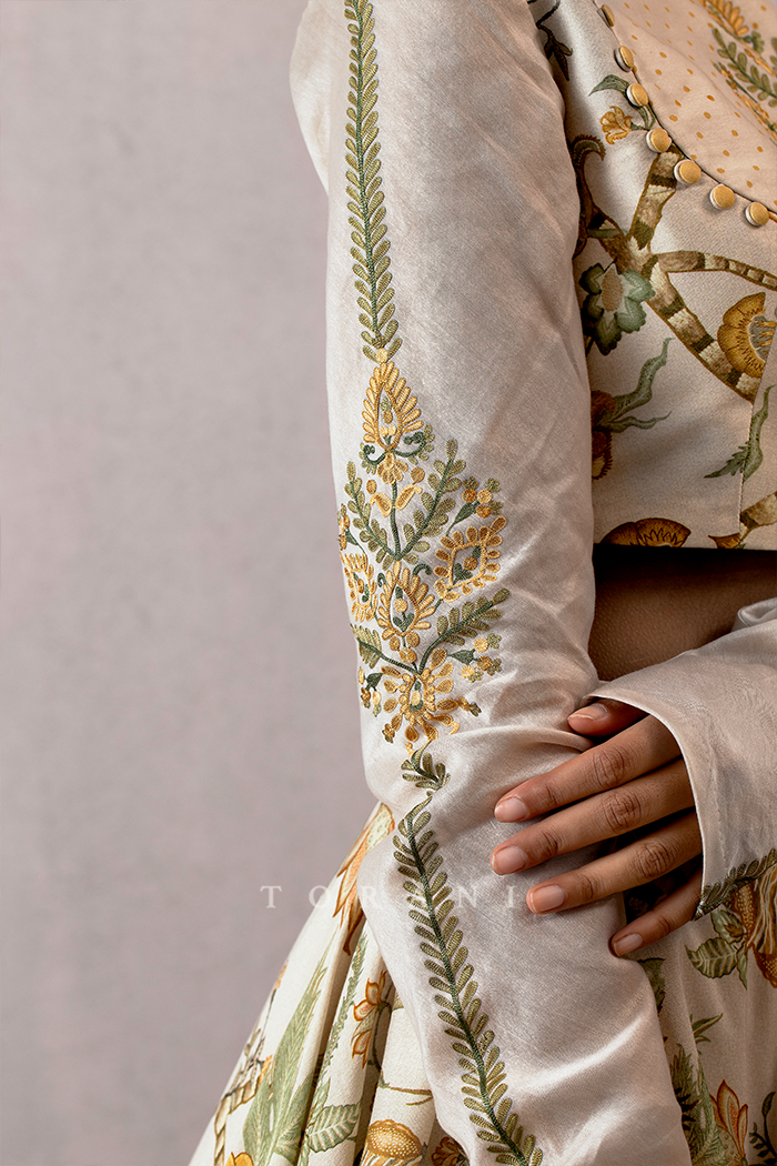 Sarson Cheent Aari Waraq Blouse