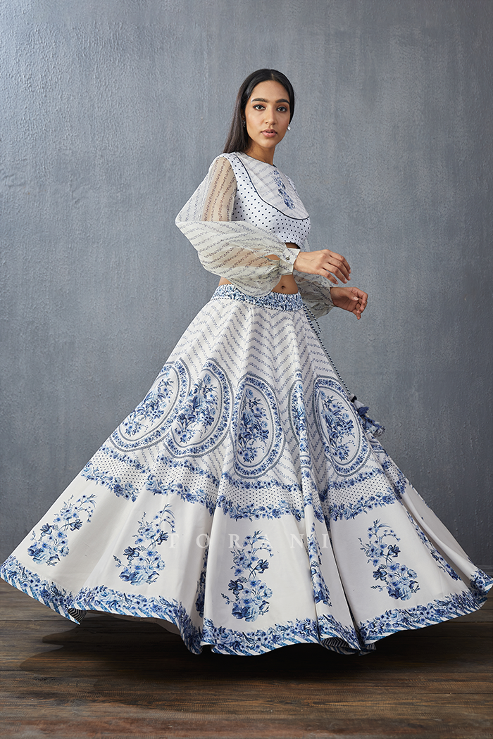 Neeli Gauraiya Poulami Lehenga Set