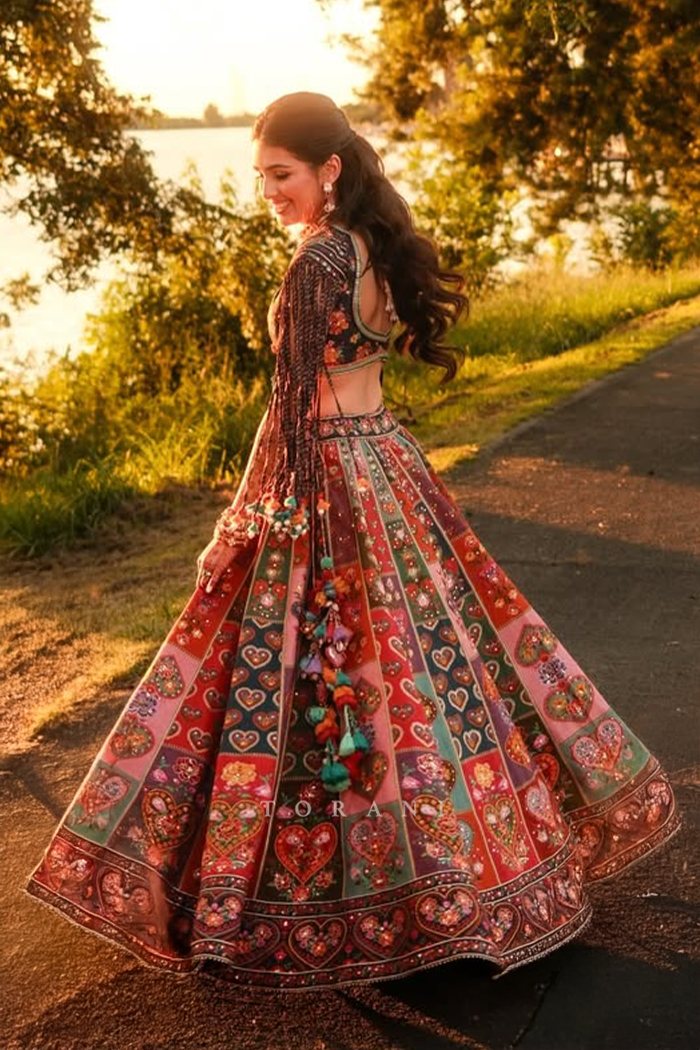 Simran Jago in our Dil-Rang Jharonka Jayera Lehenga Set
