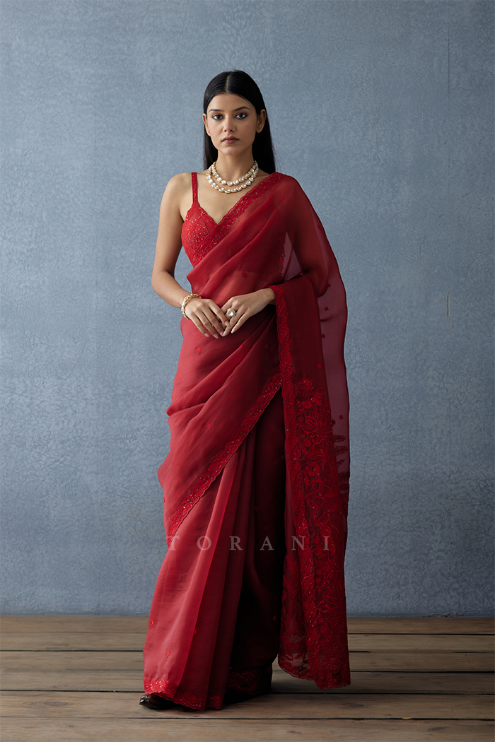 Gulmohar Damini Saree
