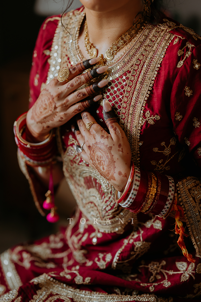 Simran Bhatti In Our Sindoori Meera Sharara Set