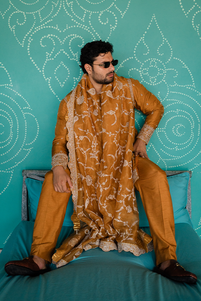 Prakhar Gupta in our Mehre Qayam Kurta Set