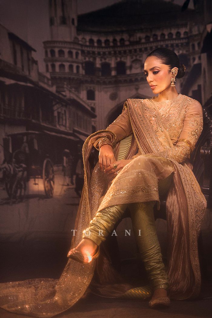 Sobhita Dhulipala in our Talai Jahaanaara Khada Dupatta & Kurta Set