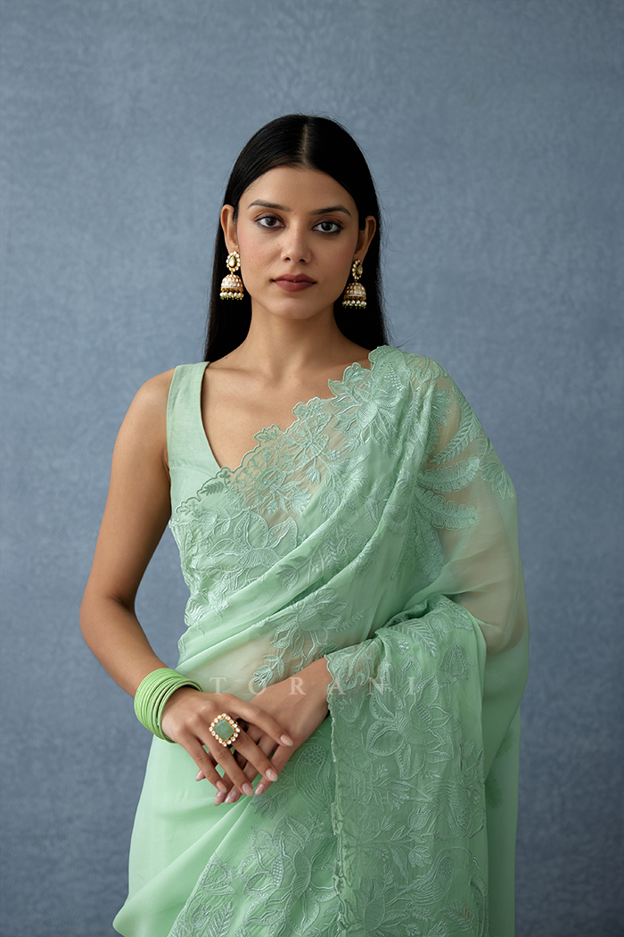 Sabz Advika Saree