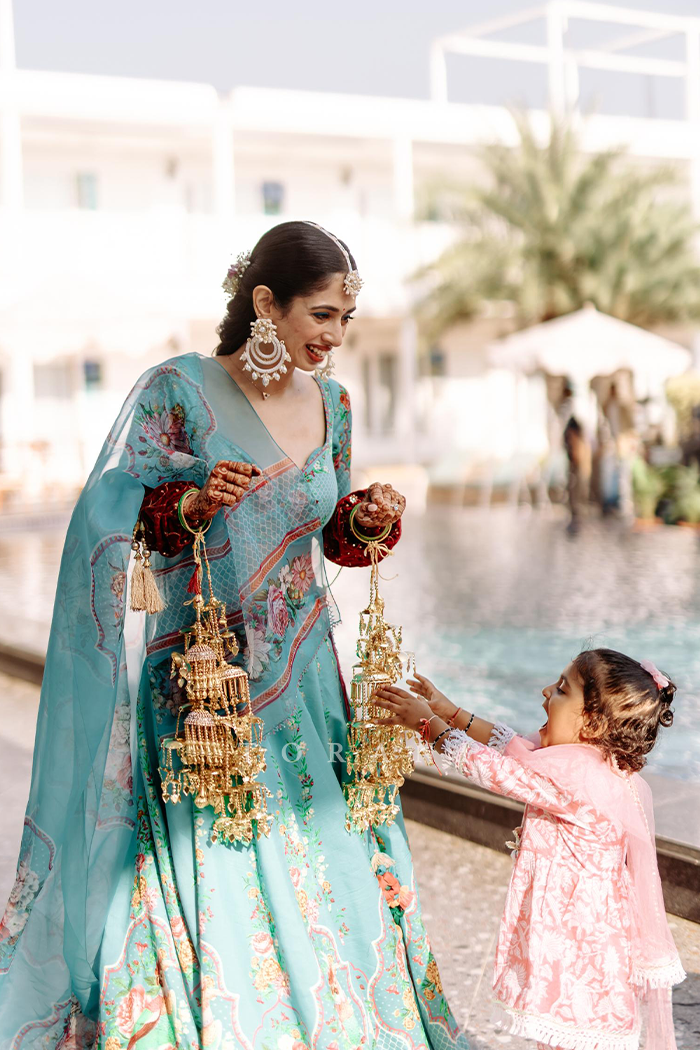 Shubhangi Pathak In our Firoza Arshneer Lehenga Set