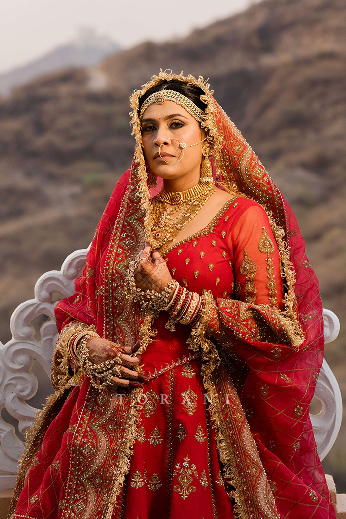 Nikita gadhavi in our Shamse Reia Mariam Lehenga set