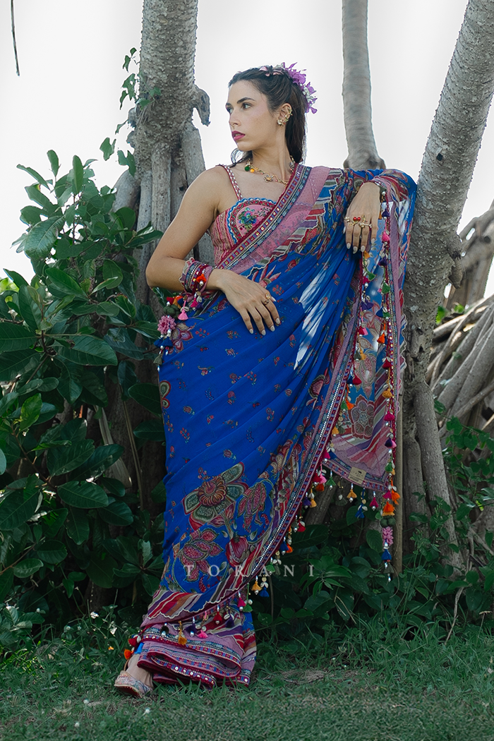 Claudia Robles Gil in our Neelima Pravya Arsia Saree Set