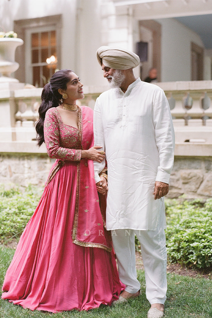 Galaxy Gill in our Custom Rang Rani Lehenga Set