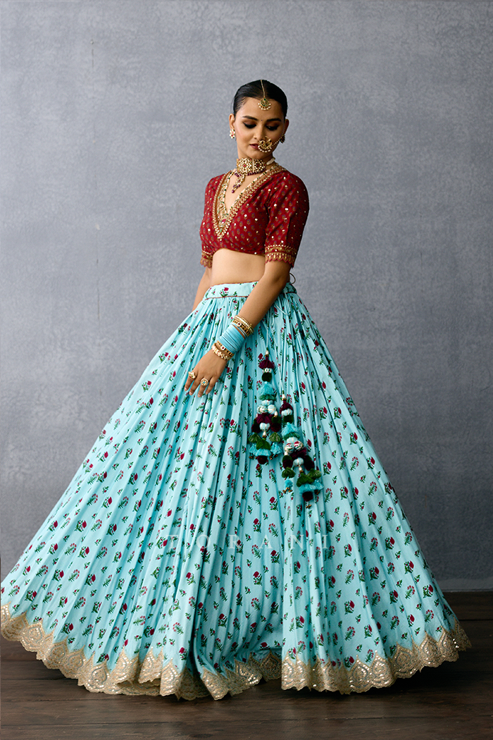 Neer-Kashish Saroja Rasalika Lehenga Set