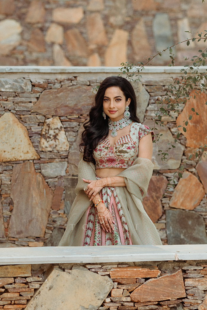 Tessa Thomas in our Jaituni Oorjita Lehenga Set