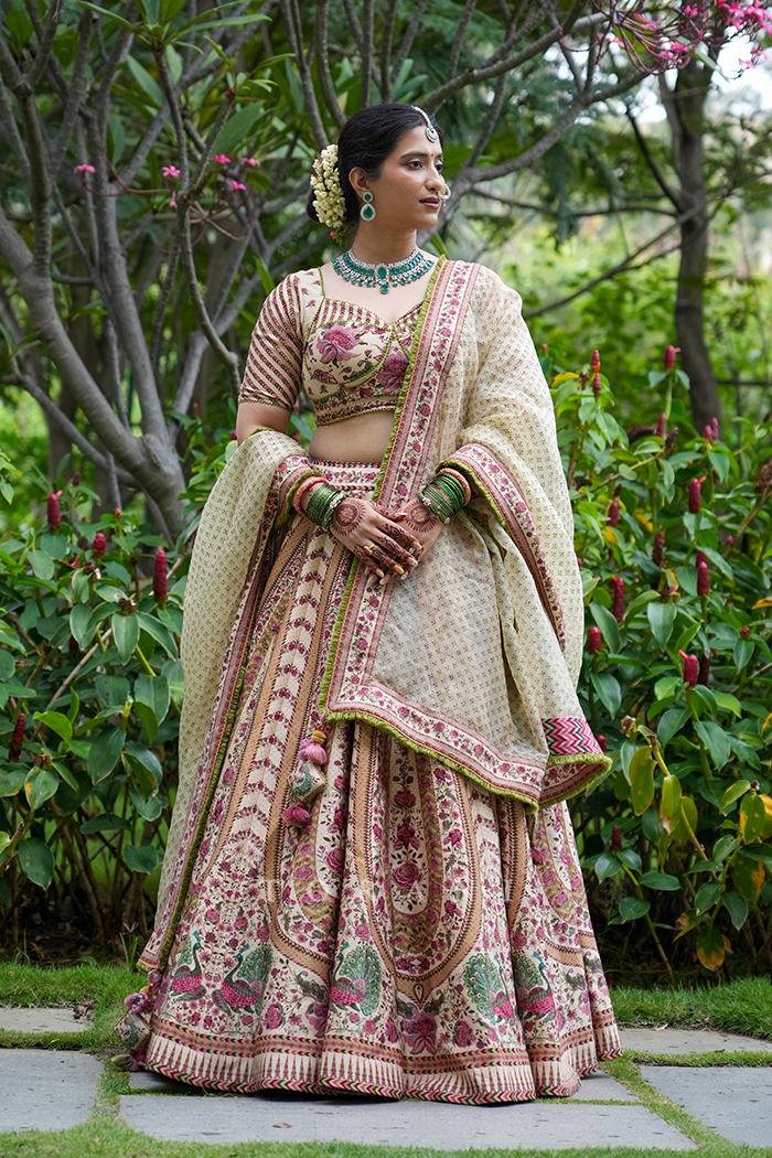 Aditi Singh in our Kasturi Oorjita Lehenga Set