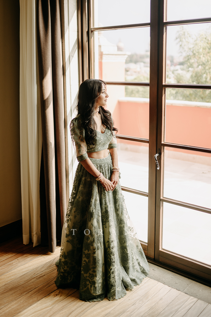 Samantha Hossain In Our Jaituni Hansini Lehenga Set