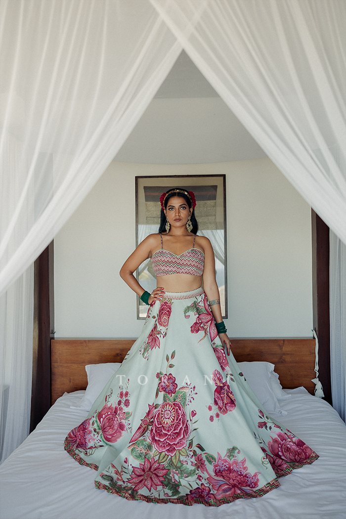 Pracheta Choudhary Bailey With Her Partner In Our Jaituni Gooncha Lehenga Set & Jaituni Tejal Kurta Set